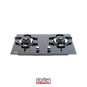 DORFEN Built-in-HOB Glass Top 2 Gas Burner, DF-GB2A